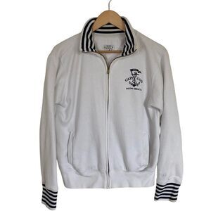 Cuffy's Cape Cod‎ Sailing Regetta Zip Front Sweatshirt in White Size M